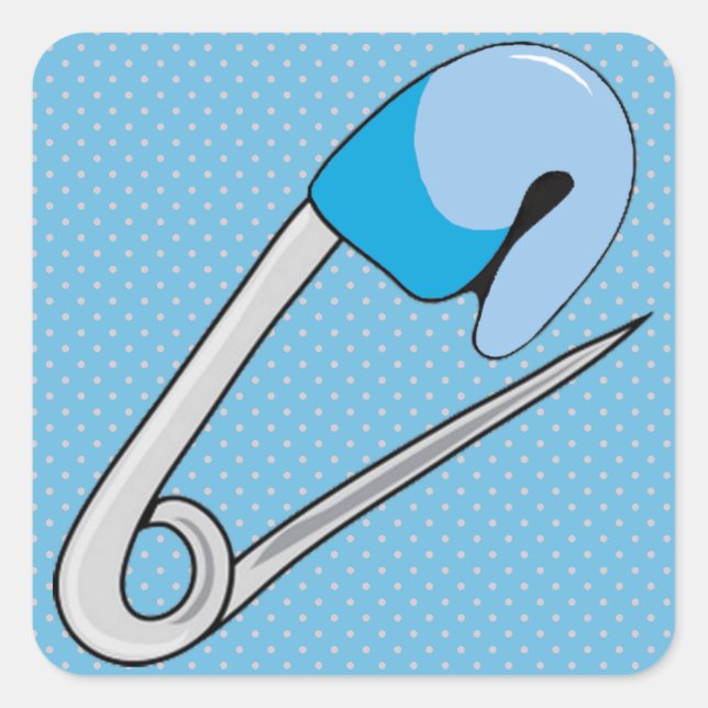 Baby Boy Quadratischer Aufkleber (Vorderseite)