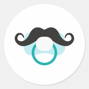 Baby Boy Schnuller Runder Aufkleber