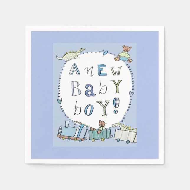 Baby Boy Serviette (Vorderseite)