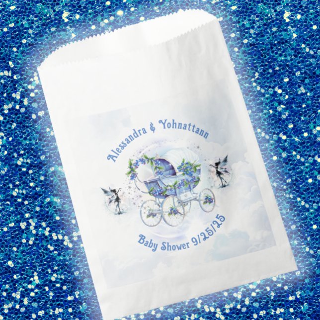 Baby Boy Shower Bash Blueberry Geschenktütchen (Von Creator hochgeladen)