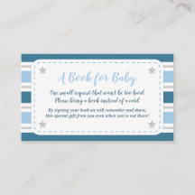 Baby Boy Shower Card Bringen Sie eine Reservekarte