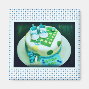 Baby Boy Showkuchen Magnet