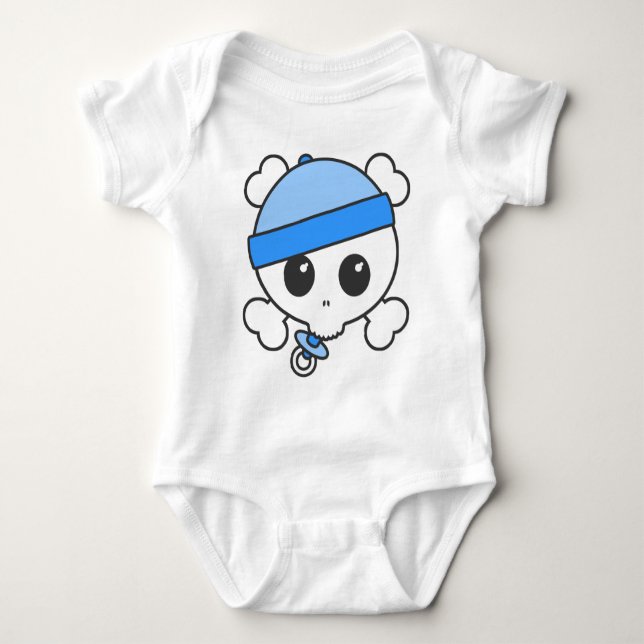 Baby Boy Skully Strampler (Vorderseite)