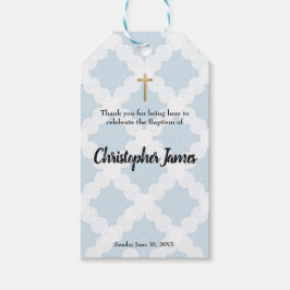 Baby Boy Taufe blau Danke Geschenkanhänger
