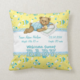 Baby Boy Teddy Bear Kissen