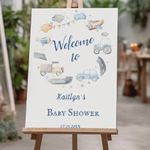Baby Boy Transportwagen Baby Dusche Willkommen