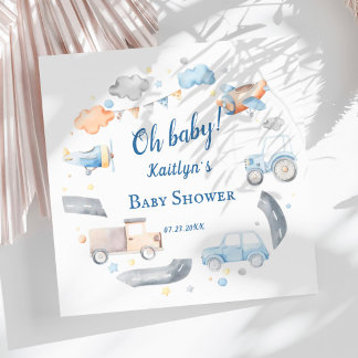 Baby Boy Transportwagen Kinderdusche Serviette