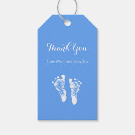 Baby Boy Vielen Dank Niedlich Blue Newborn Footpri Geschenkanhänger