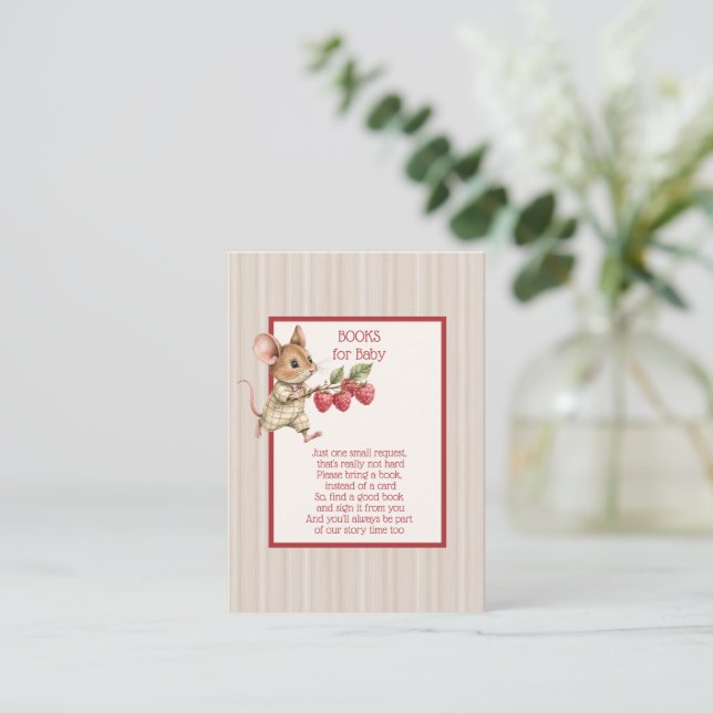 Baby Boy Woodland Animal Books for Baby Begleitkarte (Stehend Vorderseite)