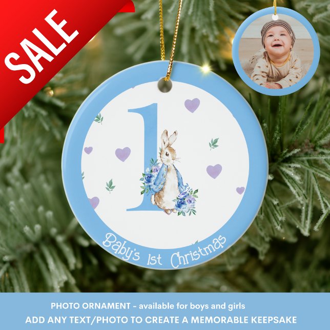 Baby Boy's 1. Weihnachts-Foto Dekoration Rabbit (Von Creator hochgeladen)
