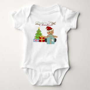 Baby Boy's 1. Weihnachts-Säugling Strampler