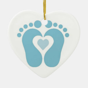 ***BABY BOY'S FOOTPRINTS*** CHRISTMAS ORNAMENT