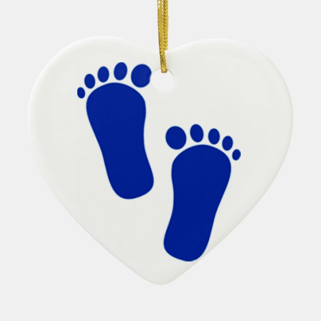 ***BABY BOY'S FOOTPRINTS*** CHRISTMAS ORNAMENT (Vorne)