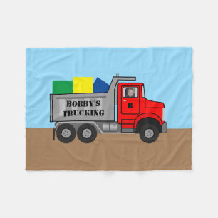 Baby Boy's Trucking Service Personalisieren Sie Fo Fleecedecke