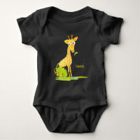 Baby Boys Wasserfarbe Giraffe Personalisiertes Tie