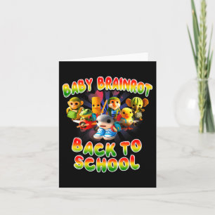 Baby Brainrot Italienisch Zurück zur Schule für De Karte