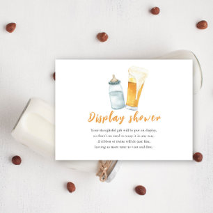 Baby Braut Beer Display Dusche Begleitkarte