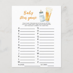Baby braut Bier Baby Dusche Baby Item Game
