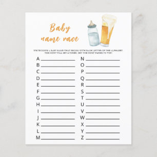 Baby braut Bier - Baby Name Race