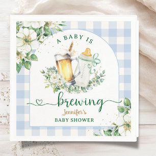 Baby braut Bier Baby Shower Junge Blau Papier Serviette