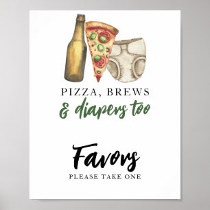 Baby braut Bier Favors Poster