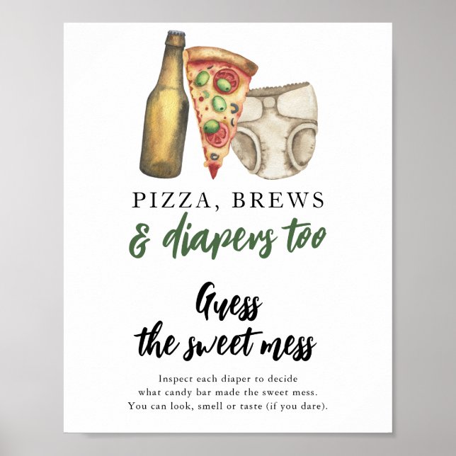 Baby braut Bier Ratet das süße Schlamassel Poster (Vorne)