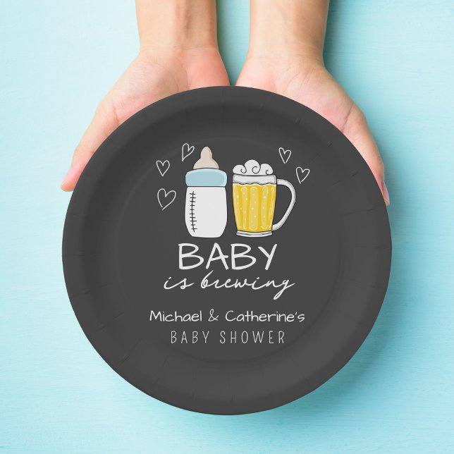 Baby Braut Bierglas Baby Dusche Pappteller (Von Creator hochgeladen)