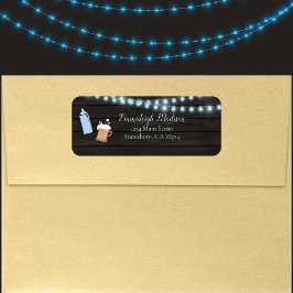 Baby Braut Blue Baby Dusche Rücksendeadresse