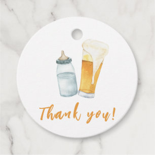 Baby Braut Bottle Beer Vielen Dank Geschenkanhänger
