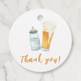 Baby Braut Bottle Beer Vielen Dank Geschenkanhänger