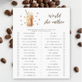 Baby braut eiskalten Kaffee Wäre sie lieber