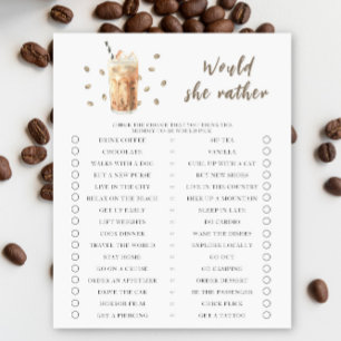 Baby braut eiskalten Kaffee Wäre sie lieber