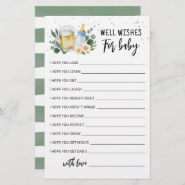 Baby braut essbare, gut Wünsche für das Baby