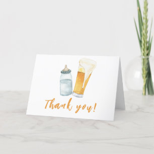Baby braut Flaschenbier Danke