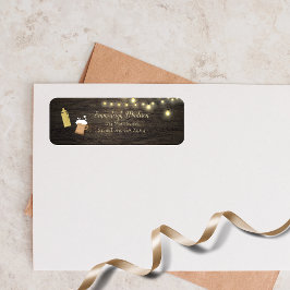 Baby braut Gold Baby Dusche Rücksendeadresse