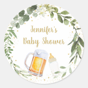 Baby Braut Green Baby Dusche Runder Aufkleber