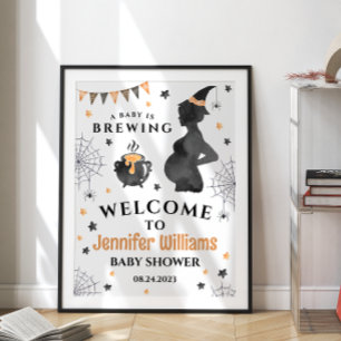 Baby braut Halloween-Baby-Party-Willkommensschild Poster