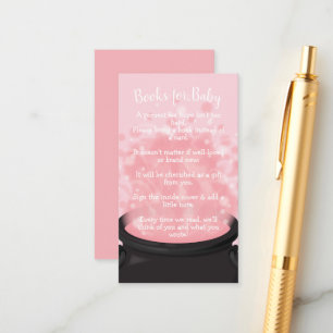 Baby braut Hexendusche Gothic Pink Girl Begleitkarte
