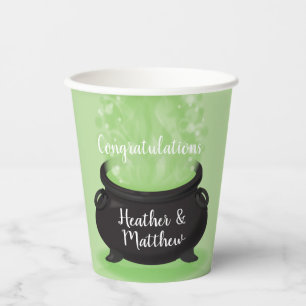 Baby Braut Hexendusche Halloween Cauldron Pappbecher