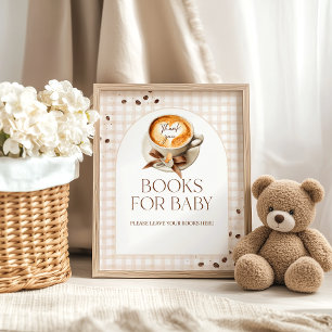 Baby Braut Kaffebohnen Thema Baby Shower Buch Poster