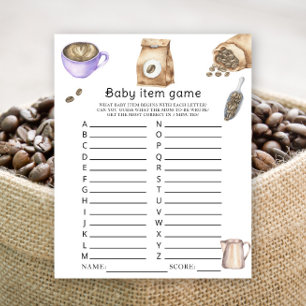 Baby braut Kaffee Baby Dusche Baby Item Game