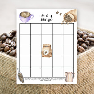 Baby braut Kaffee Baby Dusche Bingo Spiel