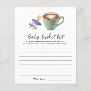 Baby braut Kaffee - Baby-Eimer-Liste