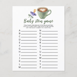 Baby braut Kaffee Baby Shower Baby Item Spiel