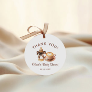 Baby braut Kaffee Baby Shower Danke Geschenkanhänger