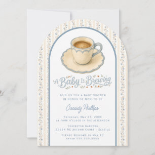Baby Braut Kaffee Baby Shower Einladung