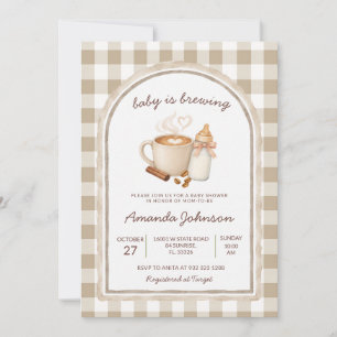 Baby braut Kaffee Baby Shower Einladung