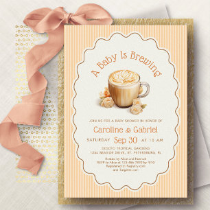 Baby braut Kaffee Baby Shower Einladung