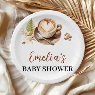 Baby braut Kaffee Baby Shower Party Pappteller