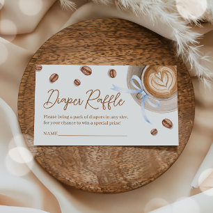 Baby braut Kaffee Baby Shower Windel-Raffle Begleitkarte